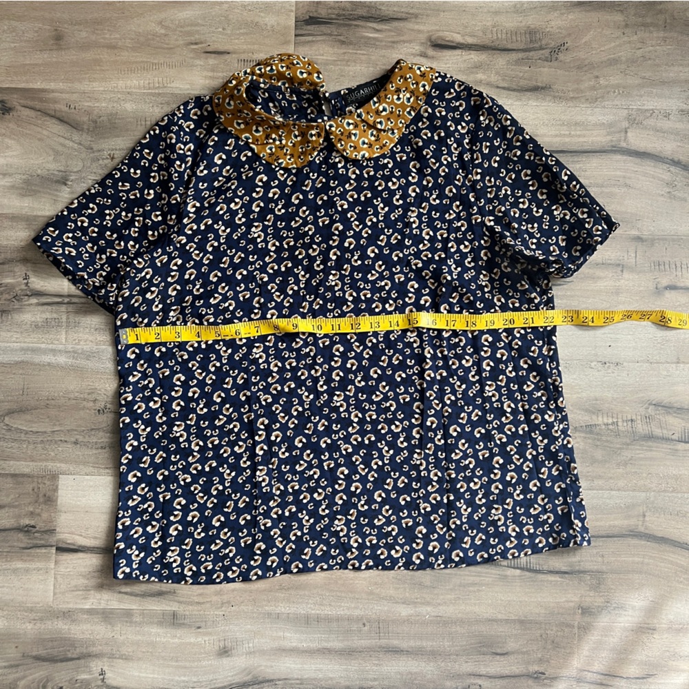 Sugarhill boutique Peter Pan collar blouse  | size US 12